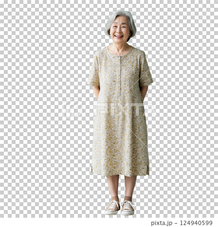 A smiling woman with a smile 124940599