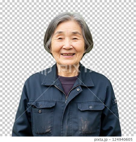 笑顔の高齢女性 124940605