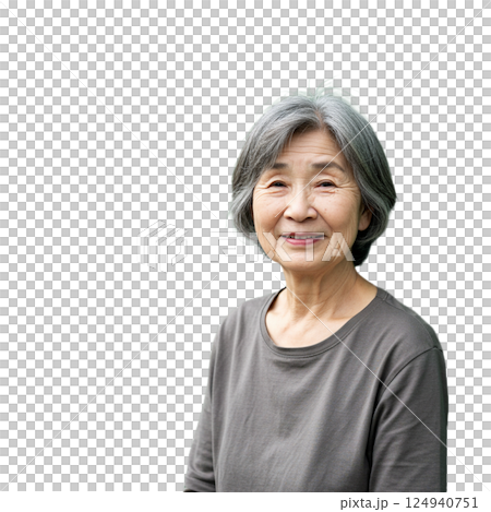 Elderly woman 124940751