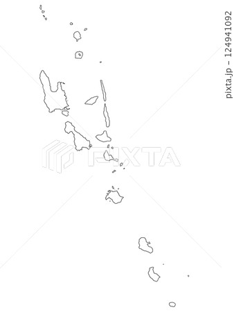 白地図 バヌアツ 白地図 バヌアツ 124941092