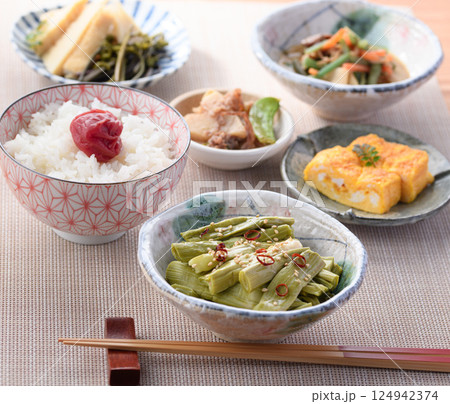 日本料理 和食 朝食イメージ 日本料理 和食 朝食イメージ 124942374