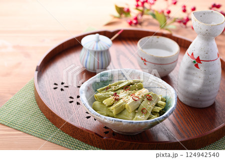 春の食材 イタドリの漬物 124942540