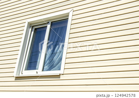 The window of a private house 124942578