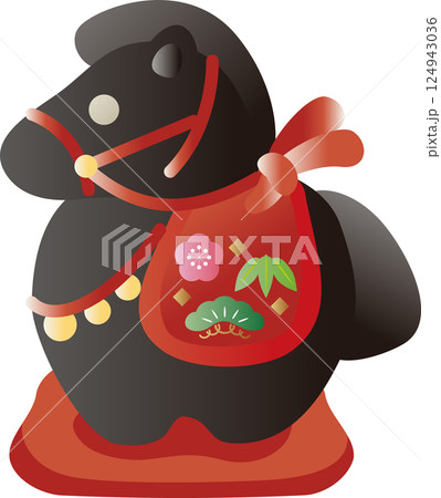 年賀2026 年賀状 2026 土鈴 干支 馬 午 午年 うまどし かわいい 飾り イラスト素材 年賀2026 年賀状 2026 土鈴 干支 馬 午 午年 うまどし かわいい 飾り イラスト素材 124943036