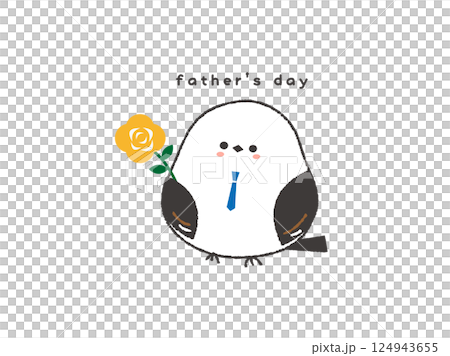 Father's Day simple illustration 124943655