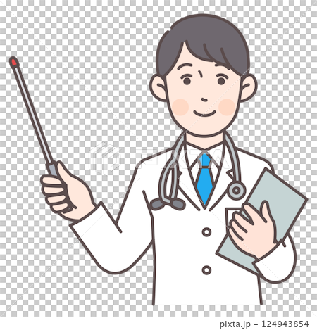 有指點棒的醫生 124943854