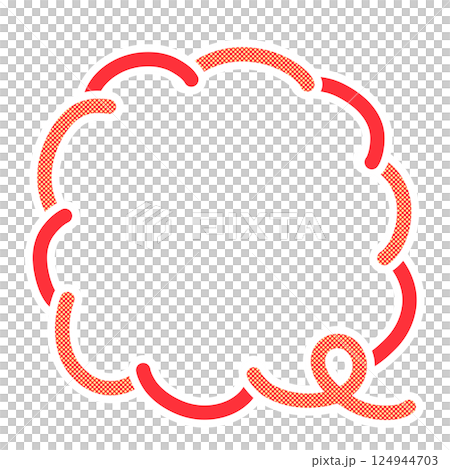 Warm color speech bubble frame Warm color speech bubble frame 124944703