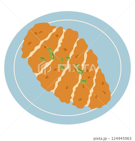 Western Food Chicken Nugget Illustration 124945063