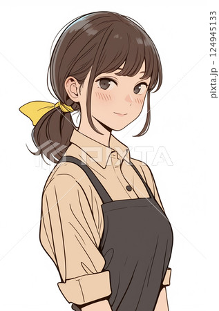 かわいい店員さん　AI画像 124945133