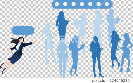 Graphic illustration of the helping behavior model 124946230