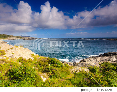 The coast of southern Norway with an ocean view The coast of southern Norway with an ocean view 124948261