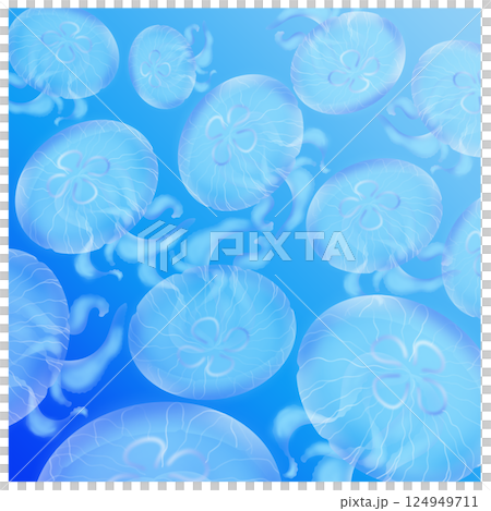 ミズクラゲ_水色 ミズクラゲ_水色 124949711