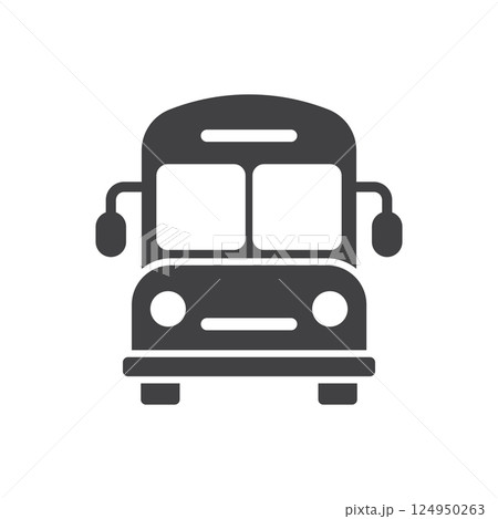 Bus icon in flat style. Autobus vector illustration on isolated background. Transport sign business concept. Bus icon in flat style. Autobus vector illustration on isolated background. Transport sign business concept. 124950263