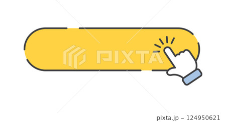Click here empty banner icon in flat style. Ecommerce vector illustration on isolated background. Shopping button sign business concept. Click here empty banner icon in flat style. Ecommerce vector illustration on isolated background. Shopping button sign business concept. 124950621