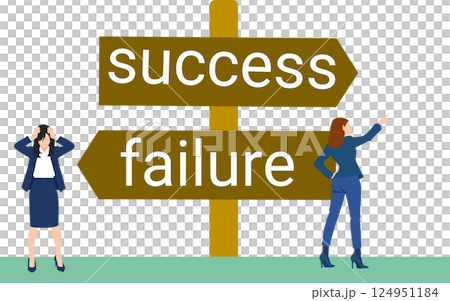 Illustration of milestones to achieve goal 124951184