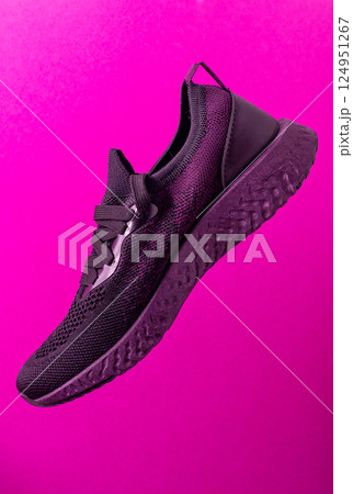 Sneakers sport athletics shoes wear 124951267