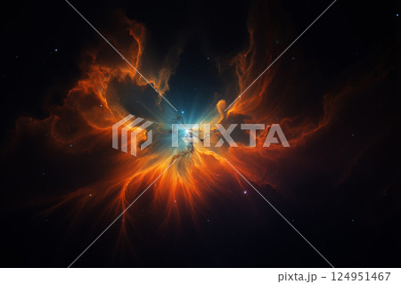 宇宙の風景 星雲のイメージ AI生成画像 宇宙の風景 星雲のイメージ AI生成画像 124951467