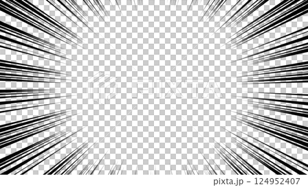 向量插圖背景素材、集中線、卡通、背景、插圖、複製空間、免費素材 124952407