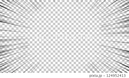 ベクターイラスト背景素材,集中線,漫画,背景,イラスト,コピースペース,無料素材 124952413