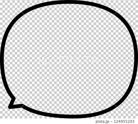 A simple round speech bubble A simple round speech bubble 124955283