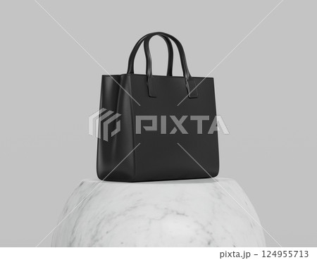 Woman's Luxury Leather Bag Mock up. 3D Rendering Woman's Luxury Leather Bag Mock up. 3D Rendering 124955713