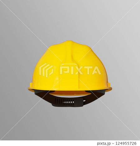Industrial Safety Helmet Mock up. 3D Rendering 124955726