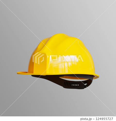 Industrial Safety Helmet Mock up. 3D Rendering 124955727