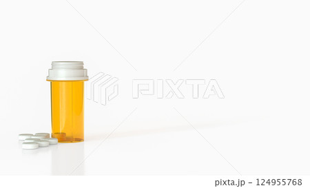 The Medicine Bottle for Health or medical concept 3d Rendering. The Medicine Bottle for Health or medical concept 3d Rendering. 124955768