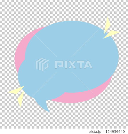 cute speech bubble 124956640