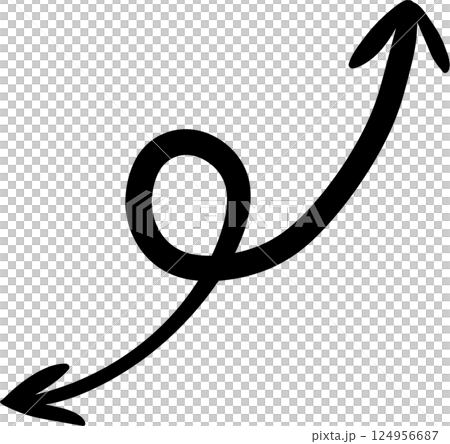 Hand drawing arrow symbol icon for decorate Hand drawing arrow symbol icon for decorate 124956687
