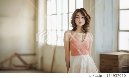 AI生成画像：女性のポートレート 124957050