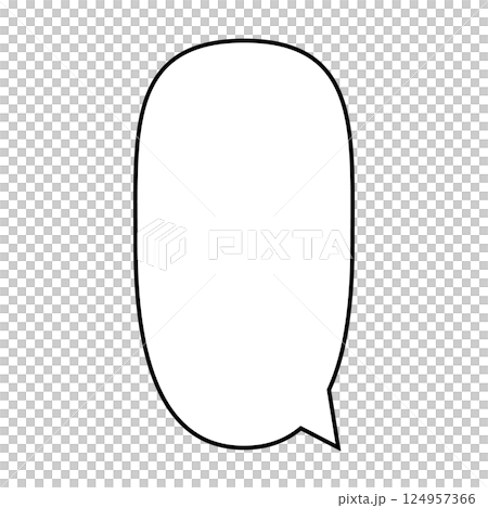 白色背景上的簡單語音氣泡圖 124957366