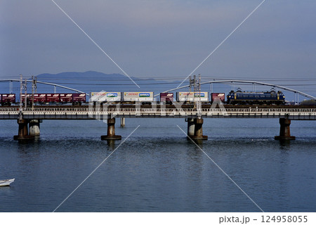 2007年 東海道本線を走るEF6634コンテナ貨物列車 2007年 東海道本線を走るEF6634コンテナ貨物列車 124958055