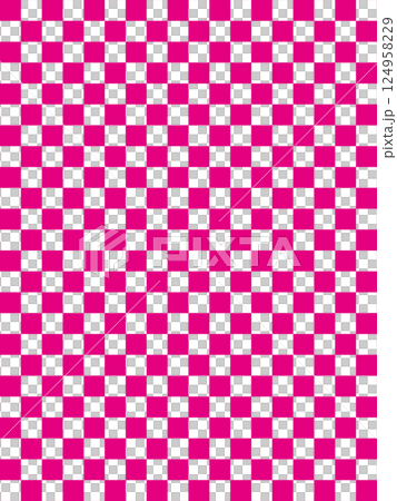 洋紅色方格圖案 124958229