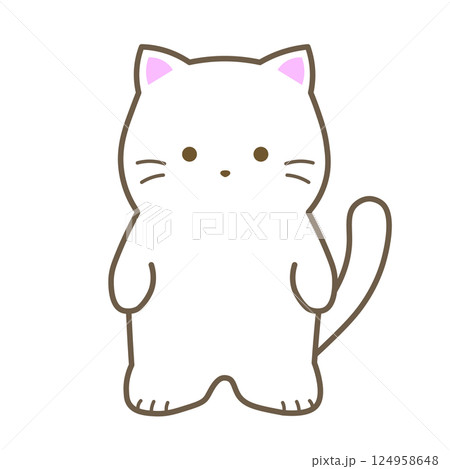 しろねこのイラスト素材 [124958648] - PIXTA