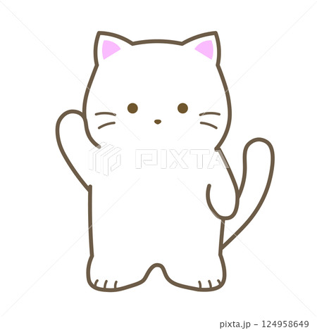 しろねこ／挨拶 124958649