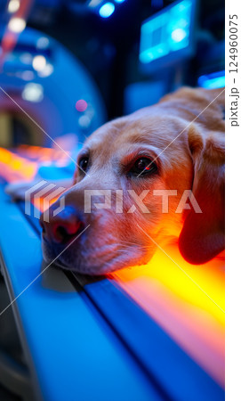 Dog on Veterinary CT Scanner Table - Advanced Pet Healthcar Dog on Veterinary CT Scanner Table - Advanced Pet Healthcar 124960075