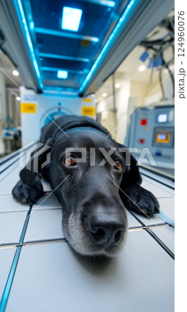 Dog on Veterinary CT Scanner Table - Advanced Pet Healthcar Dog on Veterinary CT Scanner Table - Advanced Pet Healthcar 124960076