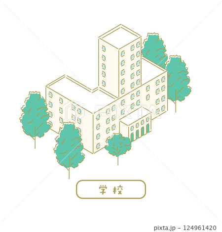 学校／先生のためのイラスト 124961420