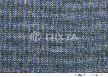 Blue texture of factory fabric for sewing clothes, furniture 124961992