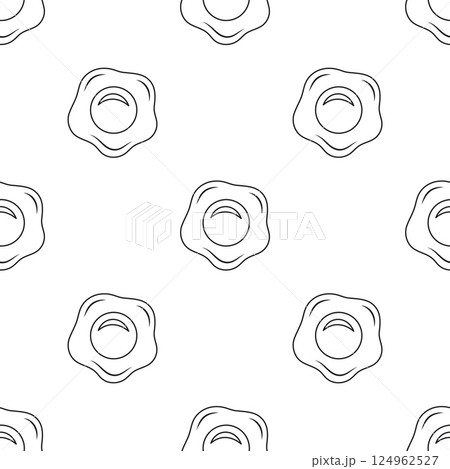 fried egg seamless pattern 124962527