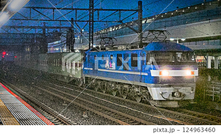 東海道本線の貨物列車 東海道本線の貨物列車 124963460