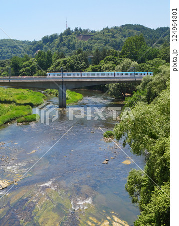 仙台市内を流れる広瀬川の風景（宮城県仙台市） 124964801