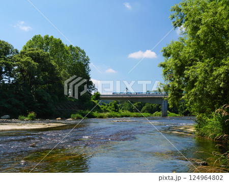 仙台市内を流れる広瀬川の風景（宮城県仙台市） 124964802