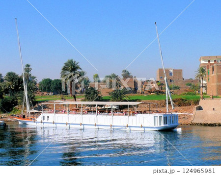 My Felucca, Old Egyptian Sailboat, Ride Down The Nile My Felucca, Old Egyptian Sailboat, Ride Down The Nile 124965981