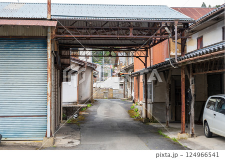 日本の岡山県真庭市の美甘宿の美しい春の風景と古い建物 日本の岡山県真庭市の美甘宿の美しい春の風景と古い建物 124966541