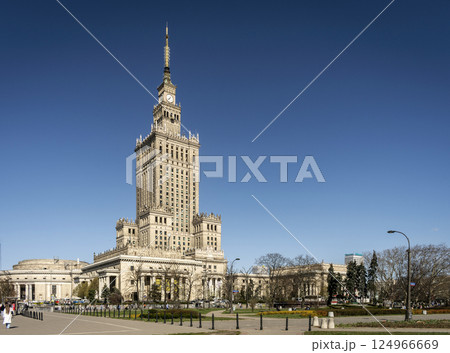 Palace of Culture and Science landmark building in warsaw poland 124966669