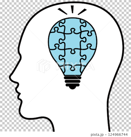 燈泡和人的插圖 燈泡和人的插圖 124966744