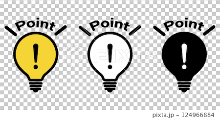 Illustration of a lit light bulb 124966884