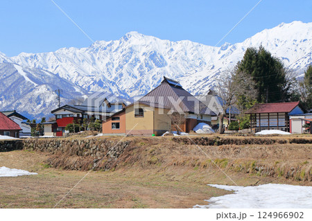 白馬山麓 雪どけの春 白馬山麓 雪どけの春 124966902